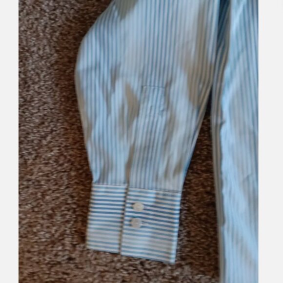 Talbots StripeTop Plus Size 14WP Petite Wrinkle Resistant Cotton Professional B4 - Picture 3 of 7